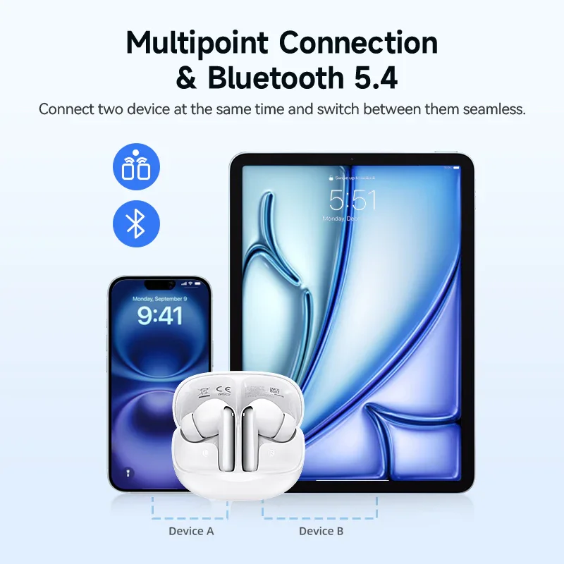 QCY MeloBuds N50 Wireless Earbuds, 45dB Hybrid ANC, 28H Playtime - Image 16